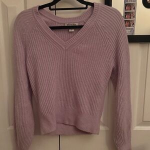 Athleta Lilac V-Neck Sweater